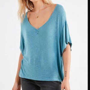 Urban Outfitters Leto Ruched-Front Tee